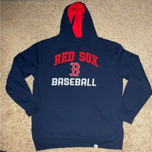 Fanatics Boston Red Sox Baseball Hooded Sweatshirt Men’s Size Large Navy